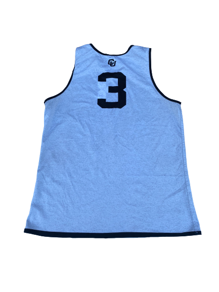 Maddox Daniels Colorado Basketball Player Exclusive 2020-2021 Reversible Practice Jersey (Size L)