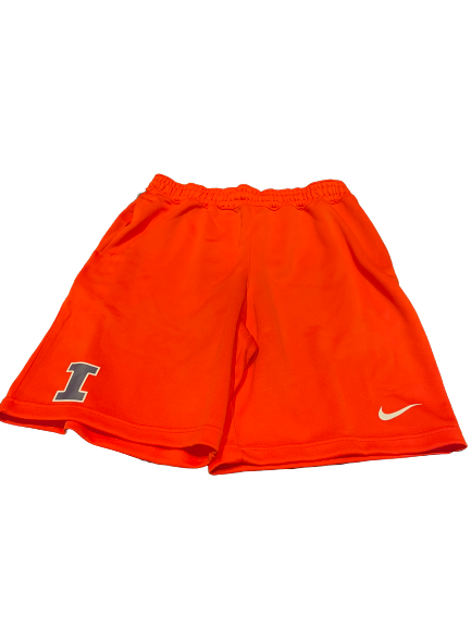 Ayo Dosunmu Illinois Basketball Team Issued Workout Shorts (Size L)