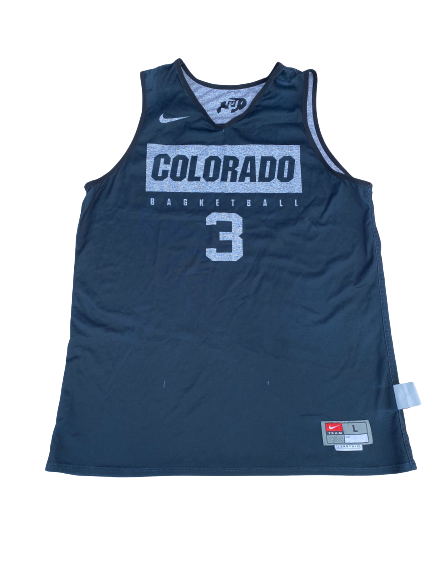 Maddox Daniels Colorado Basketball Player Exclusive Reversible Practice Jersey (Size L)
