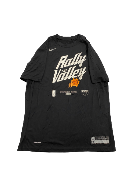Phoenix Suns Basketball Team-Exclusive "Rally the Valley" NBA Playoffs T-Shirt (Size L)