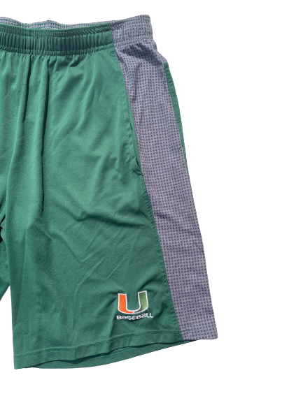 Chris McMahon Miami Baseball Adidas Shorts (Size L)
