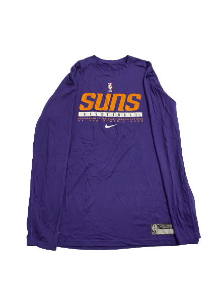 Phoenix Suns Basketball Team-Issued Long Sleeve Shirt (Size LT)