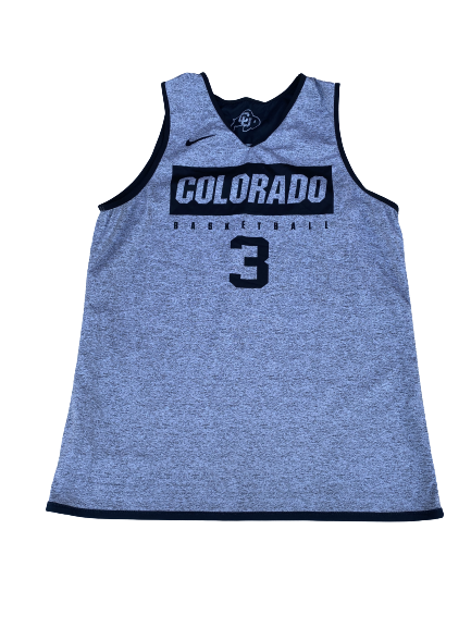 Maddox Daniels Colorado Basketball Player Exclusive Reversible Practice Jersey (Size L)