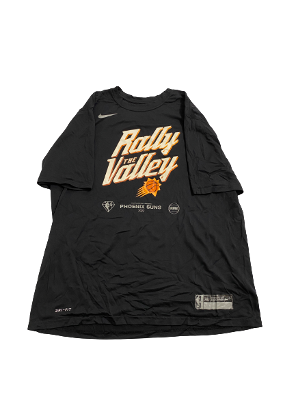 Phoenix Suns Basketball Team-Exclusive "Rally the Valley" NBA Playoffs T-Shirt (Size XL)