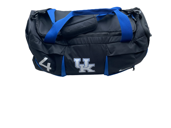 Isaiah Lewis Kentucky Baseball Team Exclusive Travel Duffel Bag with Number
