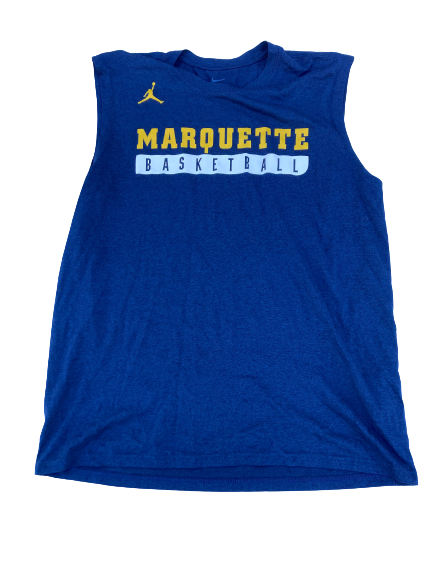 Sacar Anim Marquette Basketball Team Issued Workout Tank (Size L)