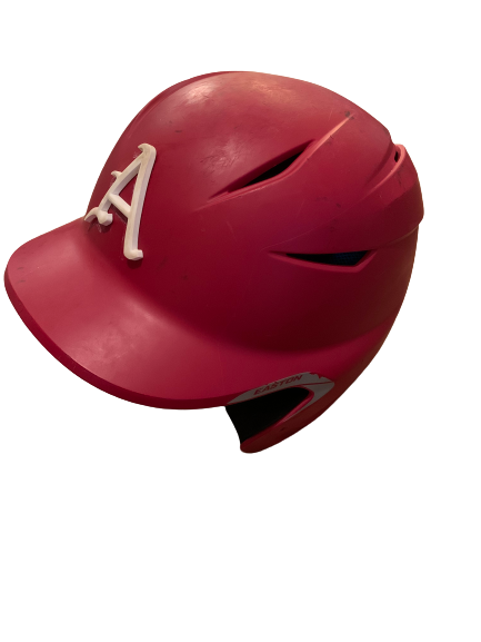 Dominic Fletcher Arkansas Baseball 2019 College World Series Game Worn Helmet