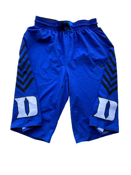 Trevon Duval Duke Basketball 2017-2018 Game Worn Shorts (Size 36)