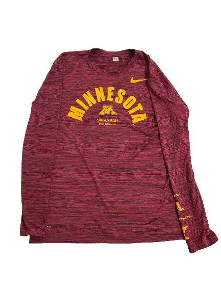 Treyson Potts Minnesota Football Team-Issued Long Sleeve Shirt (Size L)