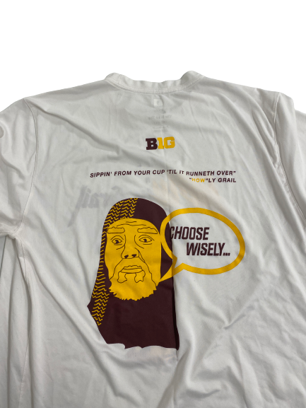 Treyson Potts Minnesota Football Player-Exclusive "HOWLY GRAIL" T-Shirt (Size XL)