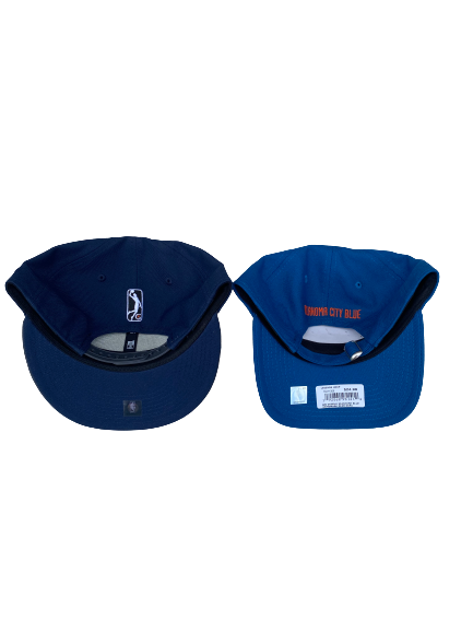 Vincent Edwards Oklahoma City Blue Team Issued Set of (2) Hats