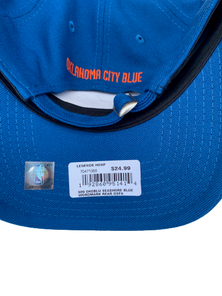 Vincent Edwards Oklahoma City Blue Team Issued Set of (2) Hats