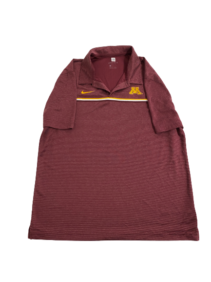 Treyson Potts Minnesota Football Team-Issued Polo Shirt (Size L)