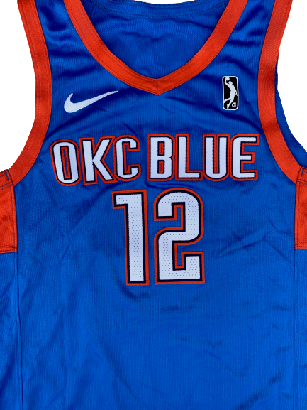 Vincent Edwards Oklahoma City Blue Game Worn Jersey (Size 48)