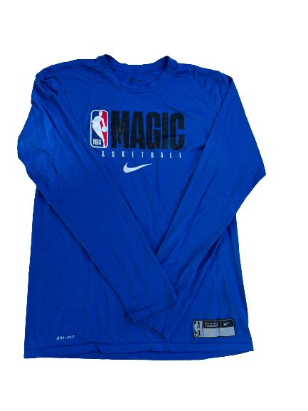 Orlando Magic Team Issued Long Sleeve Workout Shirt (Size MT)