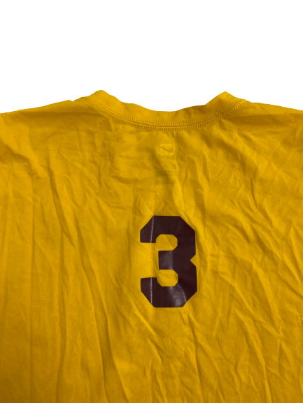 Treyson Potts Minnesota Football Player-Exclusive Pre-Game Warm-Up Shirt With 