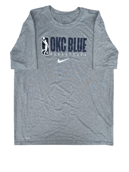 Vincent Edwards Oklahoma City Blue Team Issued Workout Shirt (Size XLT)