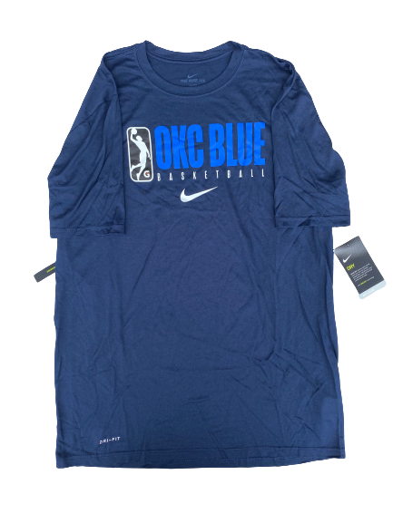 Vincent Edwards Oklahoma City Blue Team Issued Workout Shirt (Size LT)