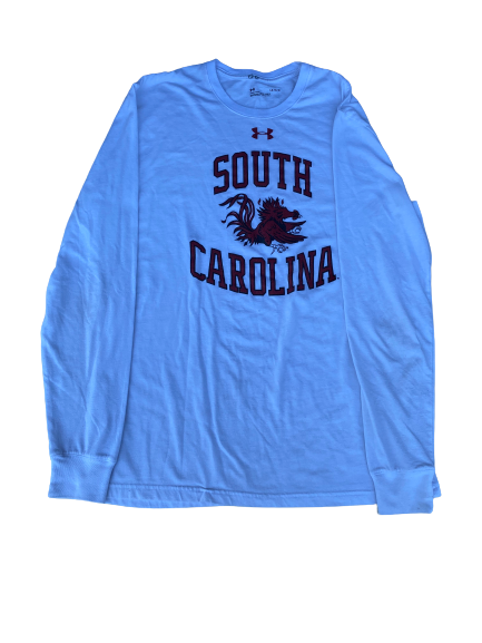AJ Lawson South Carolina Basketball Team Issued Long Sleeve Workout Shirt (Size L)
