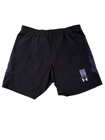 Nik Urban Northwestern Football Team Issued Shorts (Size XXL)
