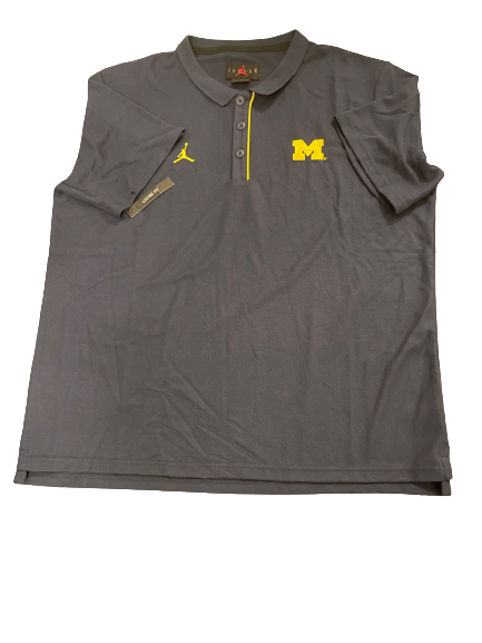 Chaundee Brown Michigan Basketball Team Issued Polo Shirt (Size XL)
