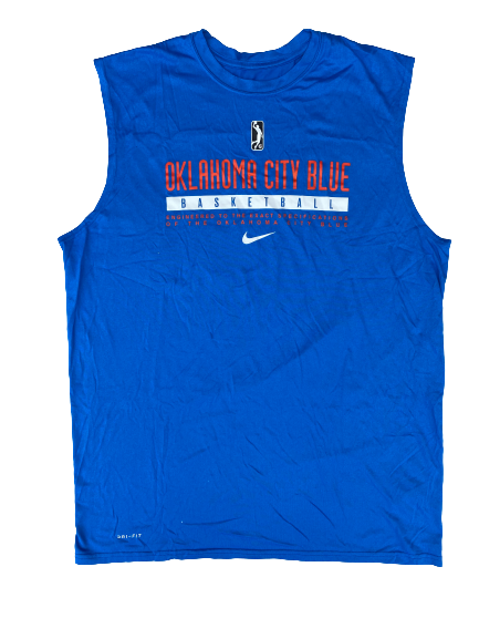 Vincent Edwards Oklahoma City Blue Team Issued Workout Tank (Size XLT)