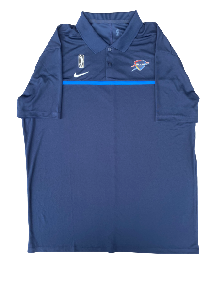 Vincent Edwards Oklahoma City Blue Team Issued Polo (Size XLT)