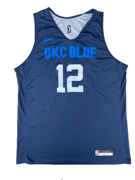 Vincent Edwards Oklahoma City Blue Player Exclusive Reversible Practice Jersey (Size XLT)