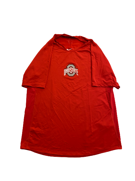 Colton Bauer Ohio State Baseball Team Issued Workout Shirt (Size L)