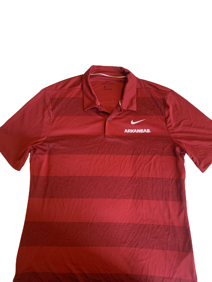 Dominic Fletcher Arkansas Baseball Polo Shirt (Size L)