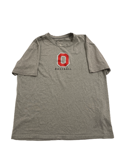 Colton Bauer Ohio State Baseball Team Issued Workout Shirt (Size L)