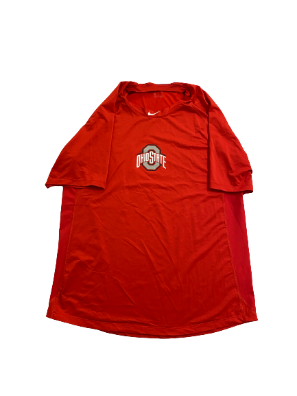 Colton Bauer Ohio State Baseball Team Issued Workout Shirt (Size L)