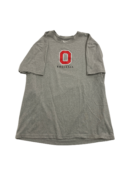 Colton Bauer Ohio State Baseball Team Issued Workout Shirt (Size L)