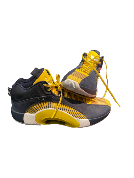 Chaundee Brown Michigan Basketball Player Exclusive Jordan Shoes (Size 16)
