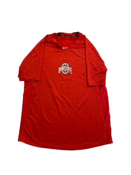 Colton Bauer Ohio State Baseball Team Issued Workout Shirt (Size L)