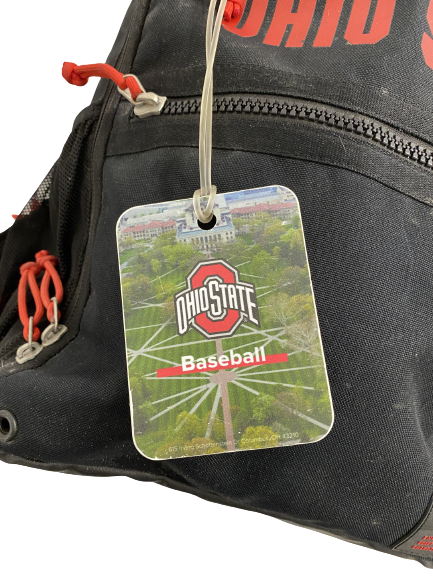 Colton Bauer Ohio State Baseball Team Exclusive Travel Backpack with Player Tag