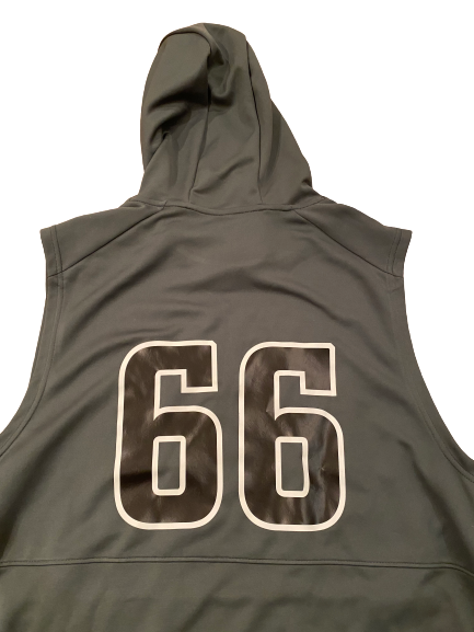 Nik Urban Northwestern Football Player Exclusive Sleeveless Hoodie with Number (Size XXL)