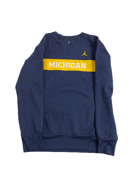 Jess Mruzik Michigan Volleyball Team-Issued Crewneck Sweatshirt (Size M)