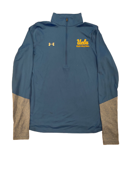 Lily Justine UCLA Volleyball Quarter-Zip Pullover (Size M)