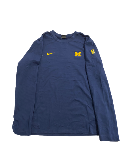 Jess Mruzik Michigan Volleyball Player-Exclusive "Stand Together" Pre-Game Warm-Up Waffle Style Crewneck Pullover With 