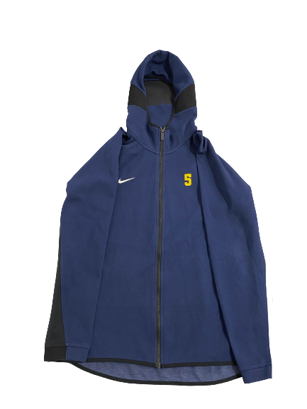 Jess Mruzik Michigan Volleyball Player-Exclusive Pre-Game Warm-Up Zip-Up Jacket With 