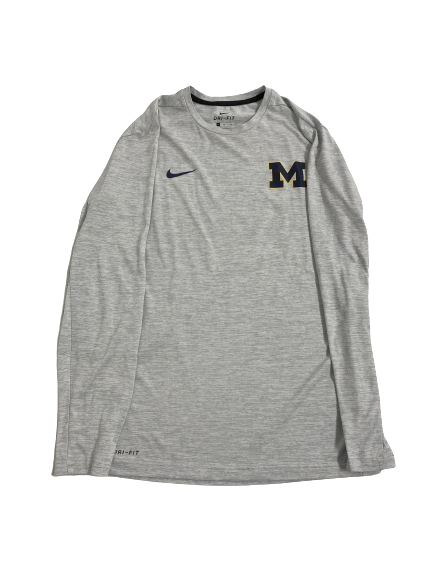 Jess Mruzik Michigan Volleyball Team-Issued Long Sleeve Shirt (Size M)