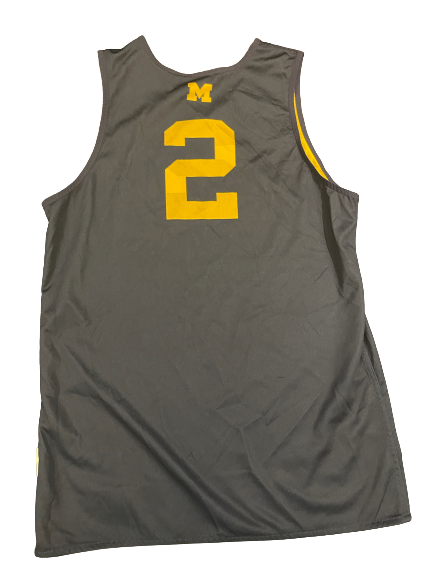 Isaiah Livers Michigan Basketball SIGNED 2020-2021 Season Worn Reversible Practice Jersey (Size L)