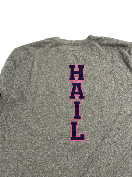 Jess Mruzik Michigan Volleyball Player-Exclusive "HAIL" Long Sleeve Warm-Up Shirt (Size L)