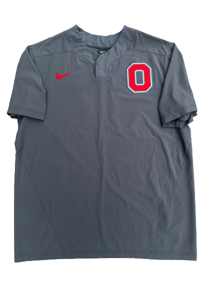 Griffan Smith Ohio State Baseball Team Exclusive Batting Pullover with Number on Back (Size XL)