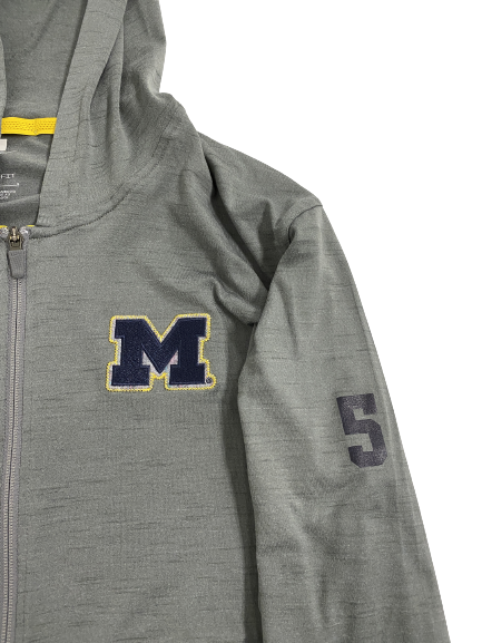 Jess Mruzik Michigan Volleyball Player-Exclusive Travel Zip-Up Jacket With 