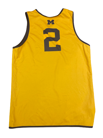 Isaiah Livers Michigan Basketball SIGNED 2019-2020 Season Worn Reversible Practice Jersey (Size L)