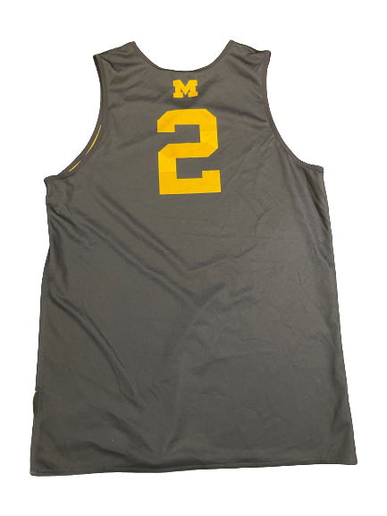 Isaiah Livers Michigan Basketball SIGNED 2019-2020 Season Worn Reversible Practice Jersey (Size L)