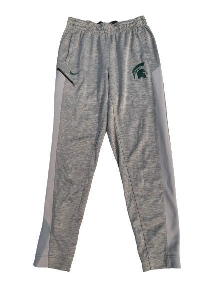 Matt McQuaid Michigan State Team Issued Travel Sweatpants (Size XLT)