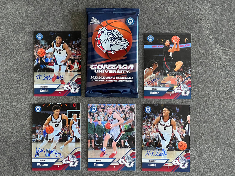 Gonzaga Basketball Team Trading Card Pack